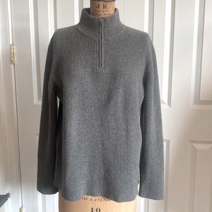 Patagonia Grey Cashmere 1/4 Zip Sweater Men’s Medium